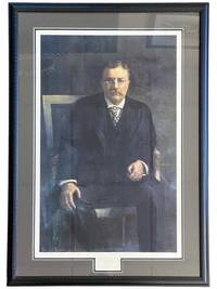 Large Modern Framed Print of 1918 George Torre Oil on Canvas Portrait of Theodore Roosevelt
