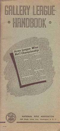 N.R.A. Gallery League Handbook (With Letter & Registration)