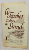 A teacher takes a stand