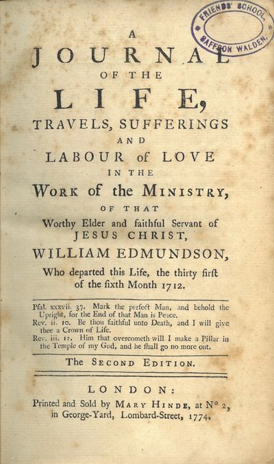A journal of the life, travels, sufferings and…