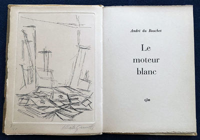 GIACOMETTI. Le moteur blanc. With a signed and numbered Etching