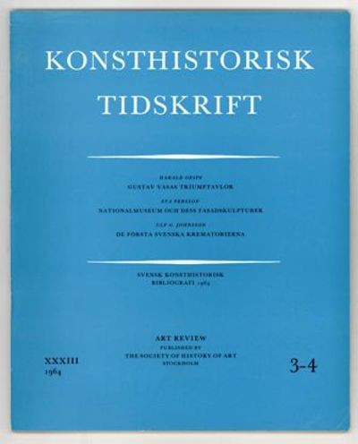 Konsthistorisk tidskrift. Årg. 33 (1964), häfte…