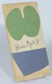 Henri Matisse: Gravures récentes. Lithographies, eaux-fortes, gravures à la gouge, aquatintes....