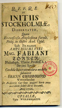 Initiis Stockholmiæ. A.a.