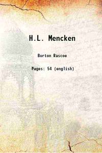 H.L. Mencken 1920 by Burton Rascoe - Paperback - 2013 - from Gyan Books (SKU: PB1111001055935)