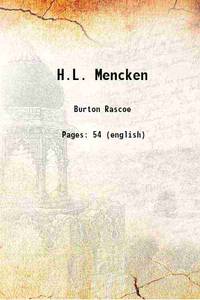 H.L. Mencken 1920 de Burton Rascoe - 2013