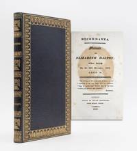 Ricordanza Memoir of Elizabeth Dalton; who died On the 16th December, 1812. Aged 59