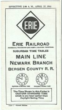 Suburban Time Tables Main Line Newark Branch Bergen County R.R. Effective April 27, 1941