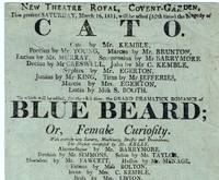 The Tragedy of Cato.  This Present Saturday, March 16, 1811, will be acted (the 10th time) the...