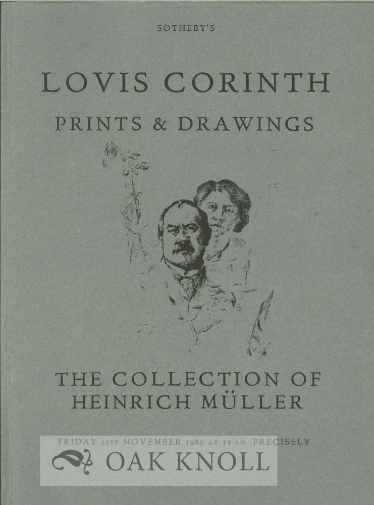 LOVIS CORINTH PRINTS AND DRAWINGS THE COLLECTION O