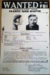 FBI Wanted Poster-original, posted flyer no.490 Francis John Martin