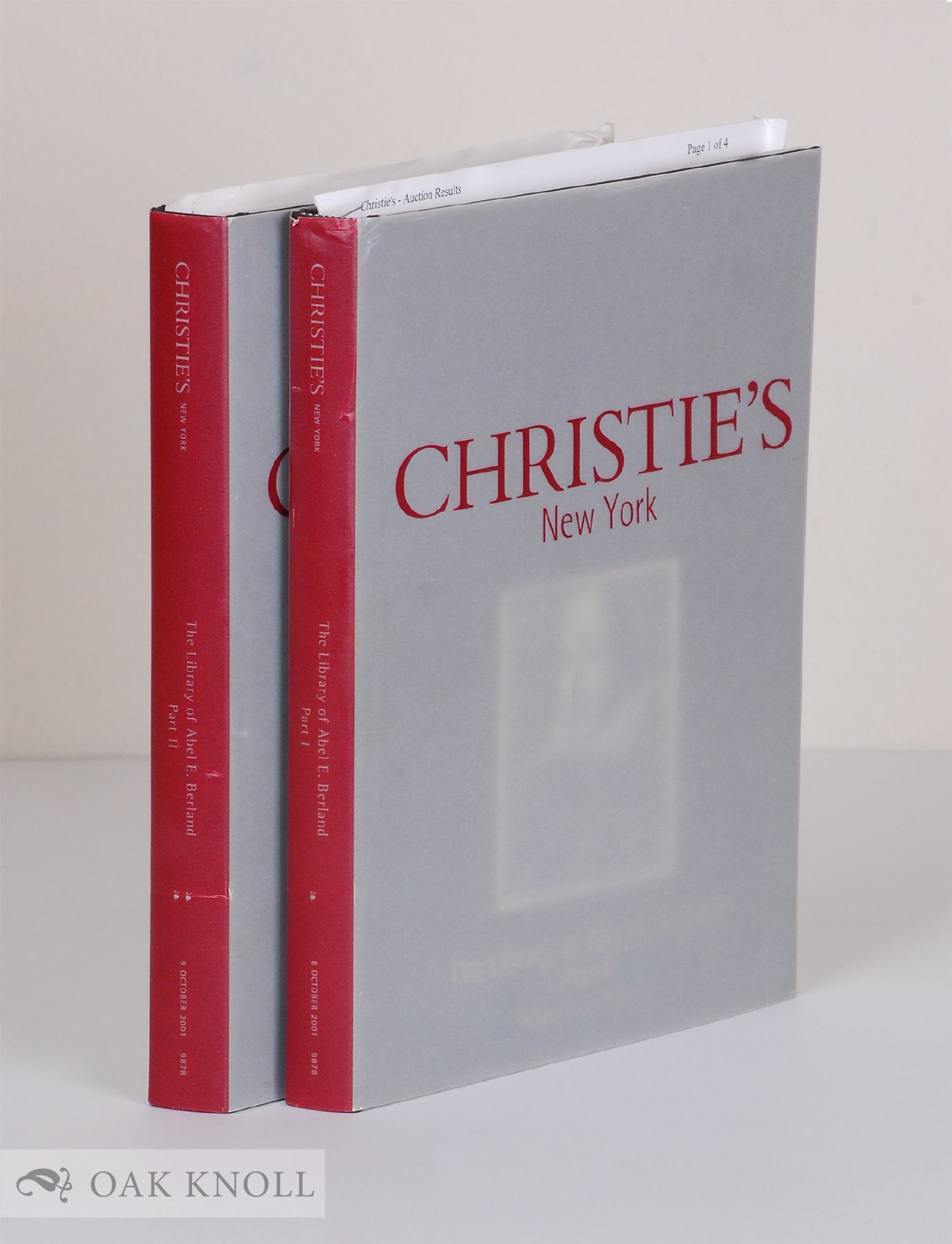 LIBRARY OF ABEL E. BERLAND (CHRISTIE'S).|THE