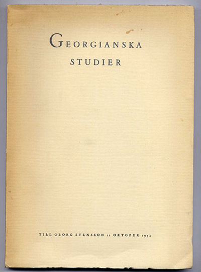 Georgianska studier.