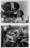 CINEMATOGRAPHER CONRAD HALL (1970) Set of 2 BTS photos
