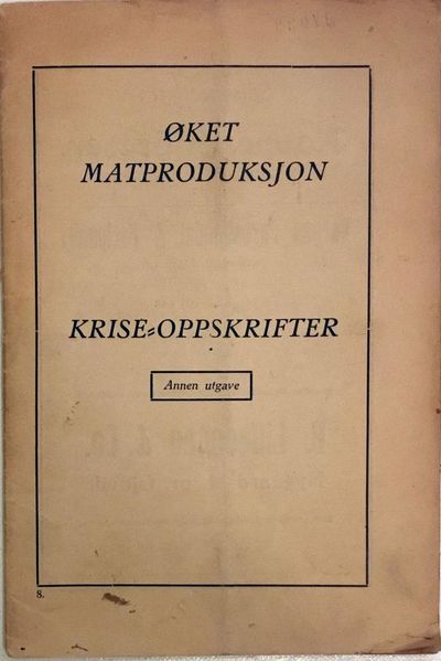 Krise-oppskrifter. Annen utgave