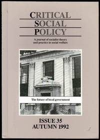 Critical Social Policy Issue 35 Autumn 1992