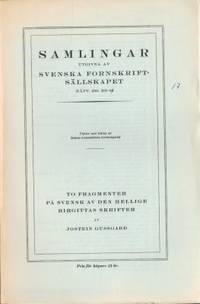 To fragmenter på svensk av den hellige Birgittas…