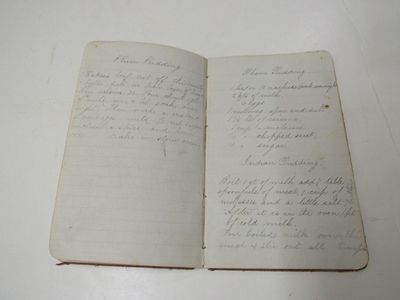 Manuscript Cook Book belonging to Emily Treadwell Salem, MA and dated Sept.10th 1876