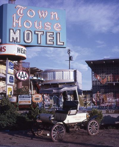 Town House Motel Salt Lake City 1957 Original 35mm Film Slide