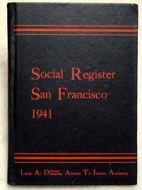 Social Register, San Francisco 1941. Vol. LV, No. 9