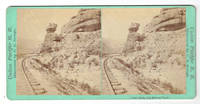 Pulpit Rock, with Railroad Track. Union Pacific R. R. [Stereoview]