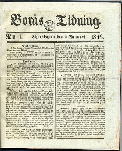 Borås tidning 1846. Nr 1-52.