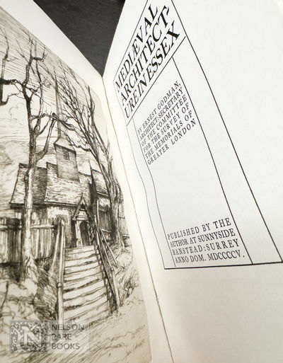 [Essex House, One of 38 in Vellum]. Mediaeval Architecture in Essex