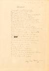 "Borges: Manuscript Poem, Signed * Together with the First Appearance in Print"