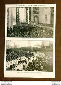 Roma 24 dicembre 1925 Apertura Porta Santa Papa Pio XI e Cardinale Vannutelli