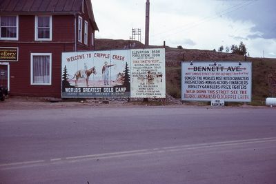 Cripple Creek Bennet Avenue 1961 Original 35mm Film Slide