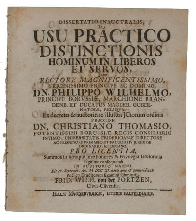 Dissertatio Inauguralis De Usu Practico…