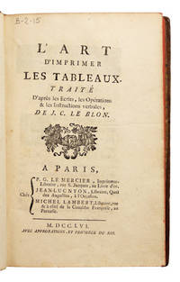 L'Art d'Imprimer les Tableaux.