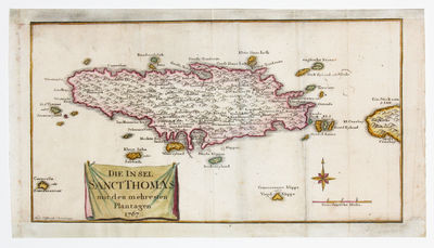 Die Insel Sanct Thomas mit den Plantagen 1767