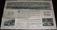 image of A Wonderful Original 1930's Illustrated Advertising Mailer for the National Gary Corp. , of New York , Great Piece of Vintage Genealogy, Factory, Mills