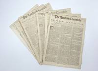 Fine collection of five complete issues of 'The London Chronicle' newspaper, each issue containing references to Franklin's famous pamphlet 'The Interest of Great Britain with Regard to Her Colonies...'