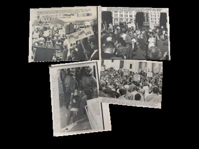 California Antiwar and Nuclear Protest Large Press Photographs, 1960