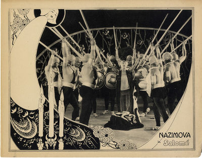 Oscar Wilde (source), Alla Nazimova (actress, producer) SALOMÉ [1922] Lobby card