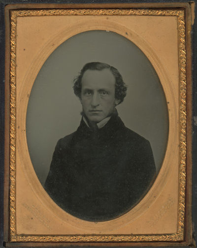 Quarter Plate Ambrotype of an Unidentified Man, c. 1855-56