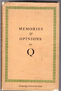 image of Memories and Opinions - An Unfinished Autobiography By Q