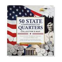 50 State Commemorative Quarters Collector's Map: Including the District of Columbia and the U.s...