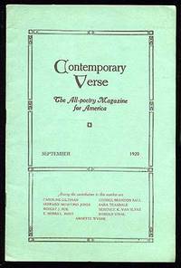 image of Contemporary Verse: September 1920