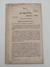 No. 1. In Senate, January 7, 1834. Message from the Governor