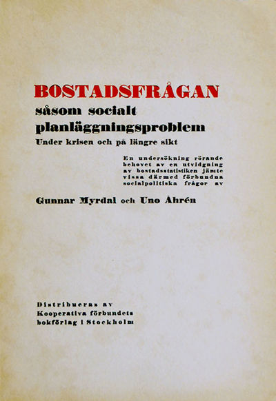 BOSTADSFRÅGAN SÅSOM SOCIALT PLANLÄGGNINGSPROBLEM,…