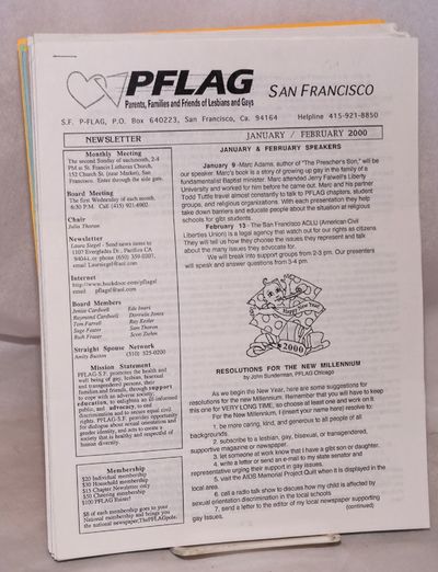 PFLAG: Parents, Families and Friends of Lesbians and Gays, San Francisco newsletter [25 issue broken run January 2000-March 2007]