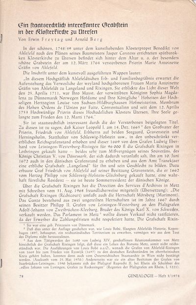 Ein staatsrechtlich interessanter Grabstein in…