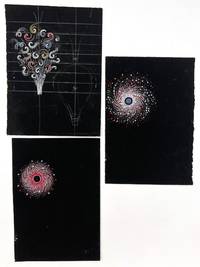 Antonio Ratti Gouache Silk Textile Design No. 7 - Set of 3