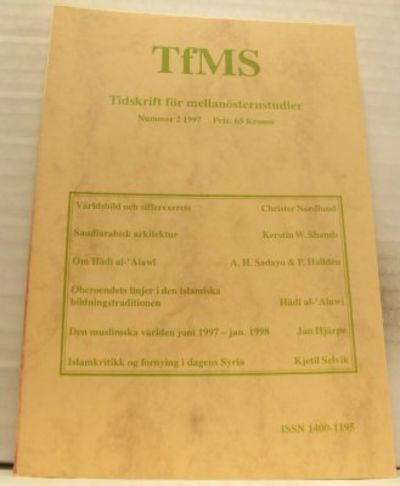 TfMS. Tidskrift för mellarnösternstudier. Nummer…