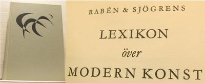 Rabén & Sjögrens lexikon över modern  konst.