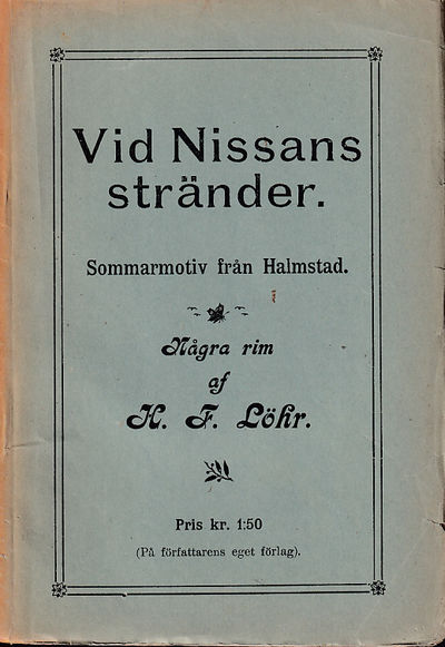 Vid Nissans stränder. Sommarmotiv från Halmstad.…