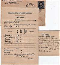 1892 ACADEMIC REPORT FOR DWIGHT S. BOBB OF DAKOTA, ILLINOIS